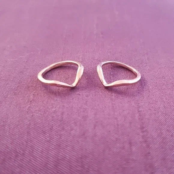 Chevron Midi Ring Set - Picture 3 of 3